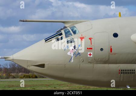 Handley Page Victor K2 XL231 `Lusty Lindy` Elvington, Yorkshire, Stockfoto